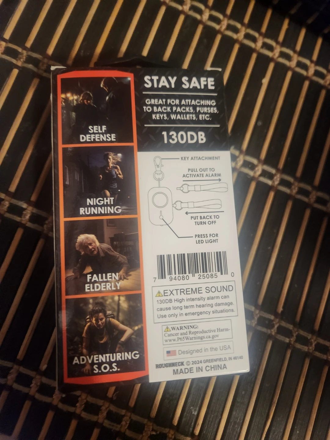 Roughneck Keychain Panic Alarm 130 DB with LED Light - photo 2