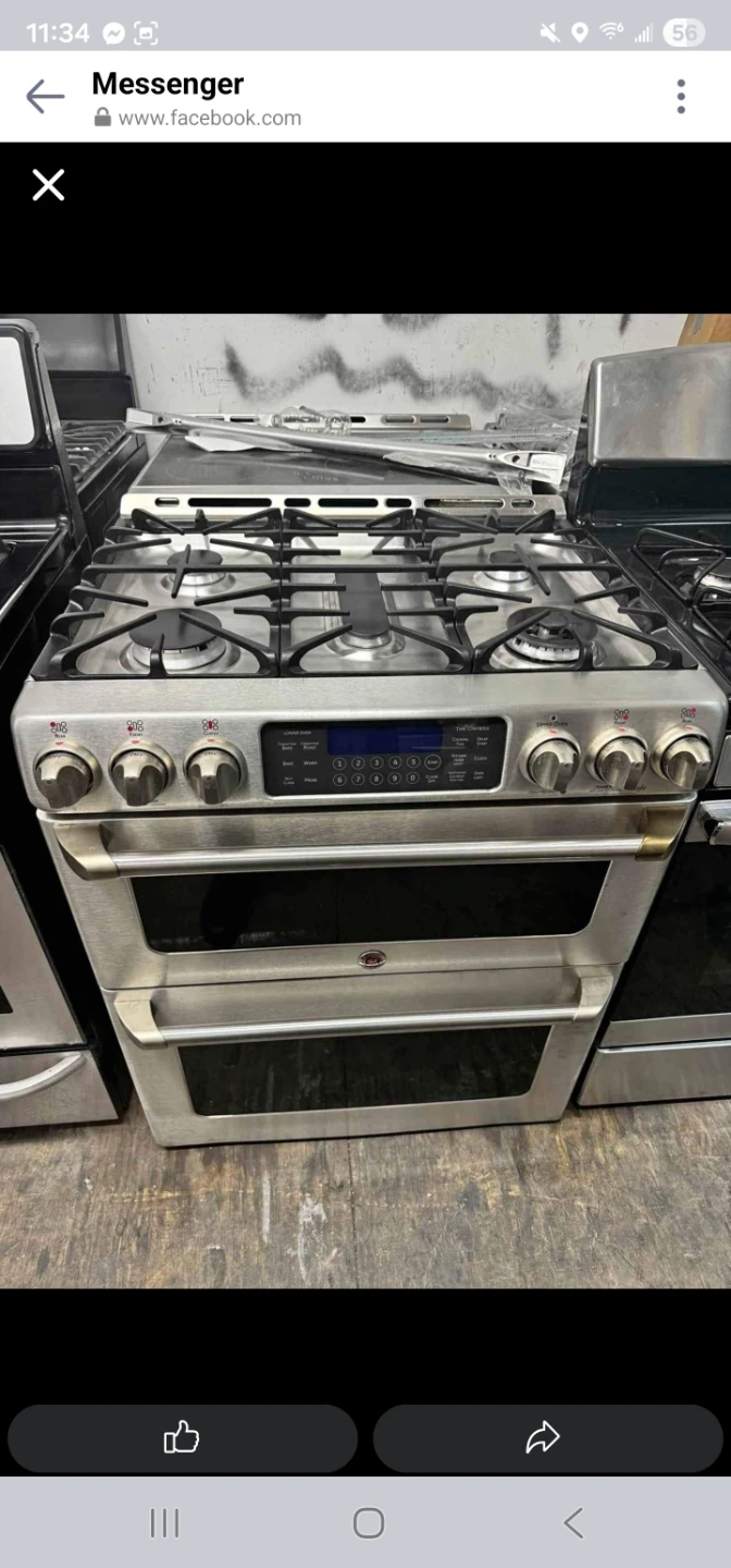 GE cafe 30in Stainless steel gas stove