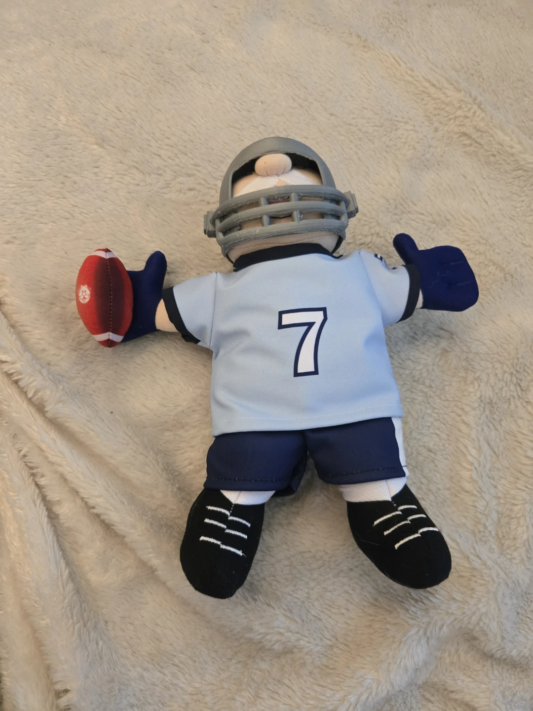 Dr Simi Plush Football Player Toy with Ball
