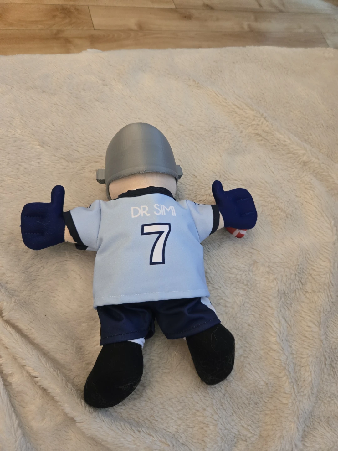 Dr Simi Plush Football Player Toy with Ball - photo 2