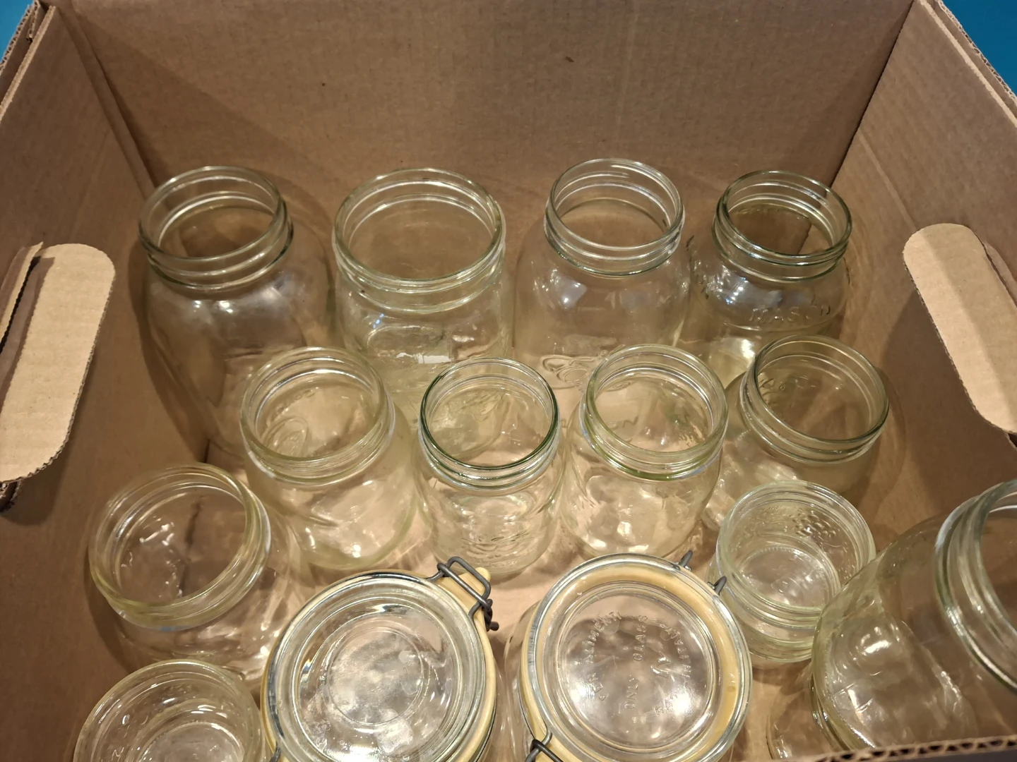 Assorted Glass Mason Jars