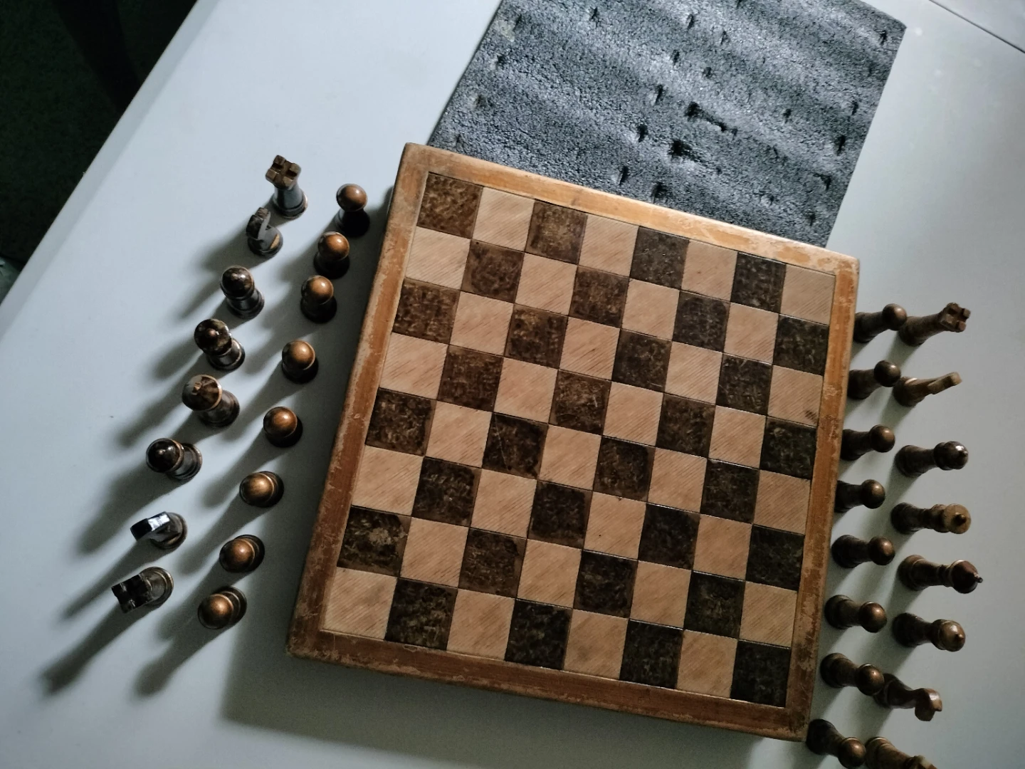 Wooden Chess Set with Wooden Box