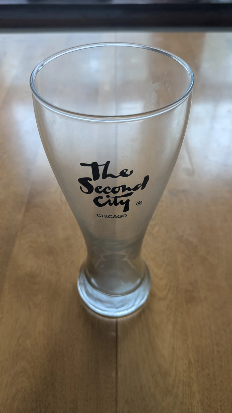 The Second City Chicago pilsner Glass