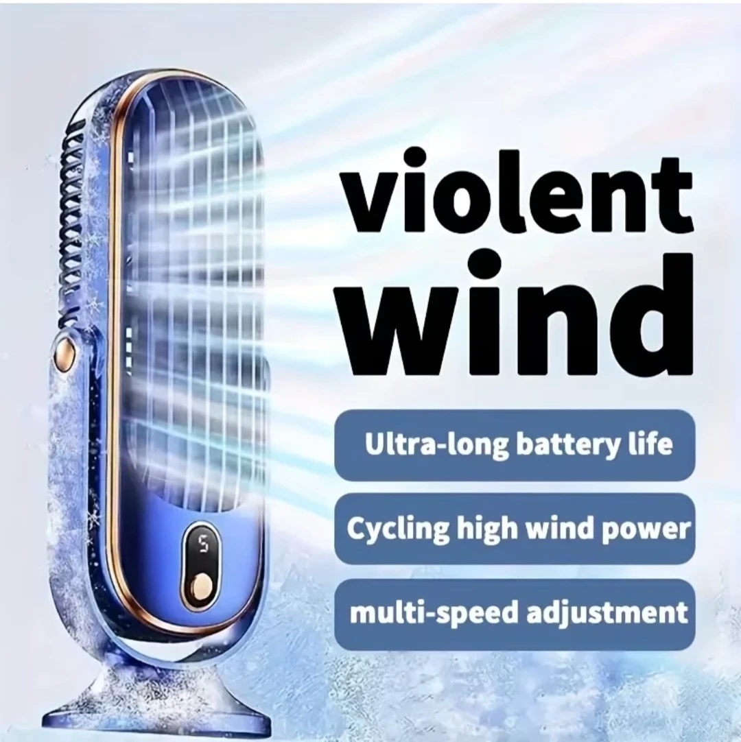 Portable Desktop Fan - Blue - photo 2