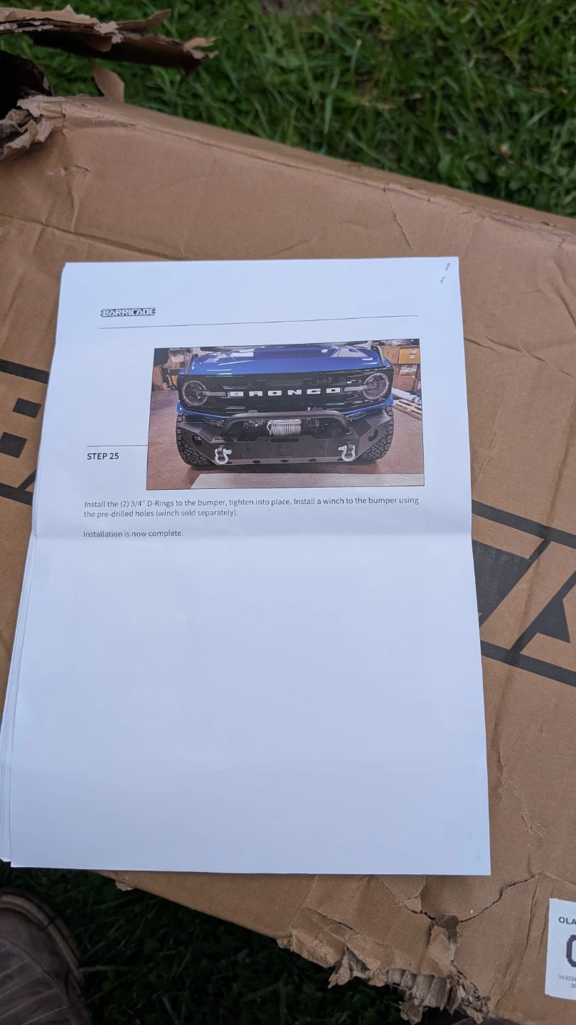 Barricade Trail Force Front Bumper for 2021+ Bronco - photo 2