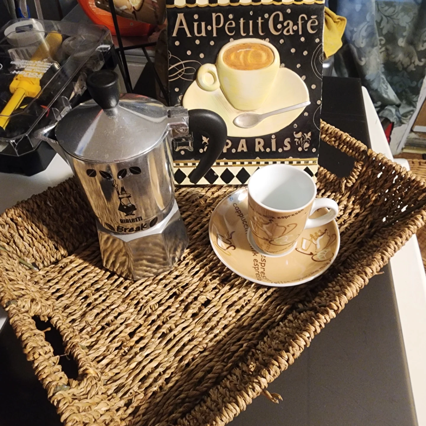 Bialetti Moka Express Coffee Maker Set with Cups and Tray - photo 4