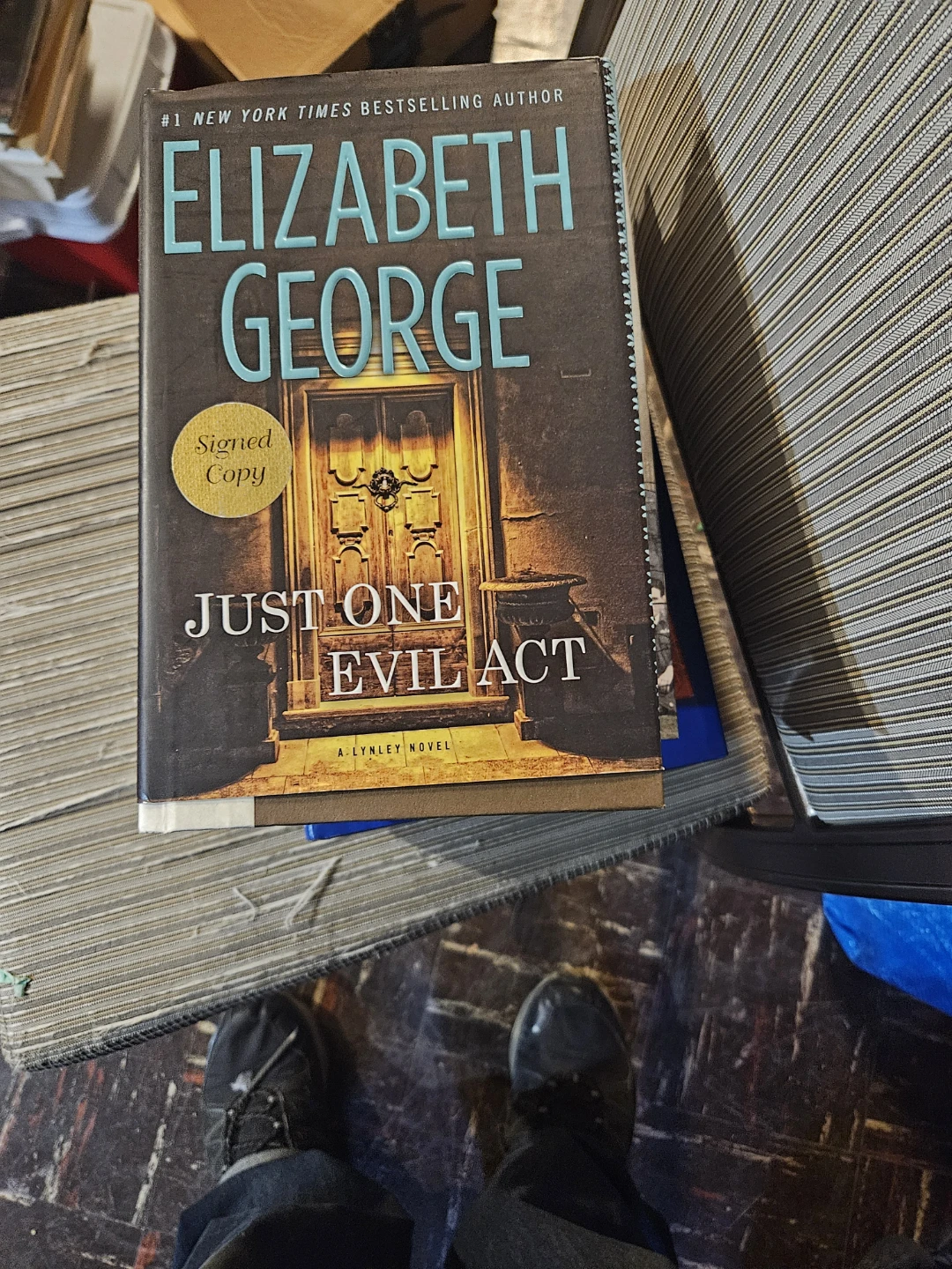 Elizabeth George Just One Evil Act Signed Copy - photo 2