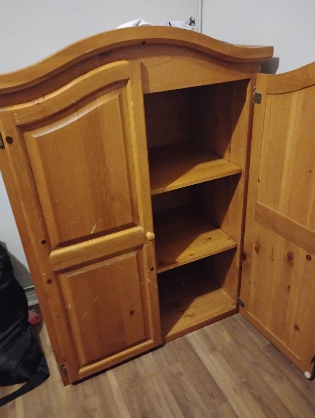 Wooden 2-Drawer Dresser with Cabinet - photo 3