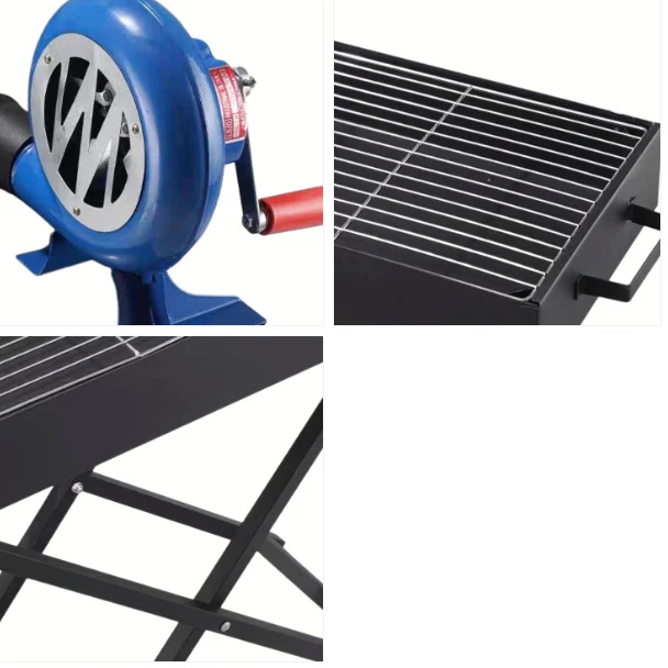Barbeque BBQ Grill With Blower 80 x 30 cm - photo 3