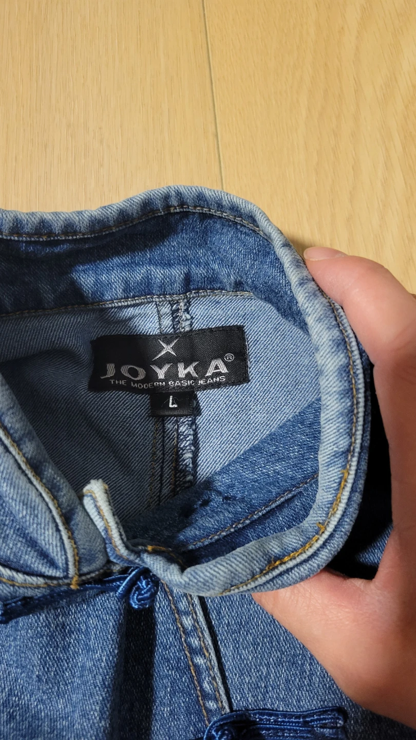 JOYKA Denim Mandarin Collar Sleeveless Top - photo 5