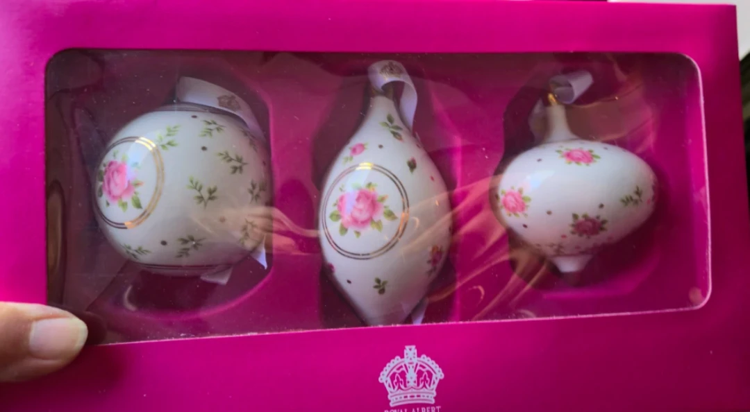 Royal Albert Set of 3 Christmas Ornaments