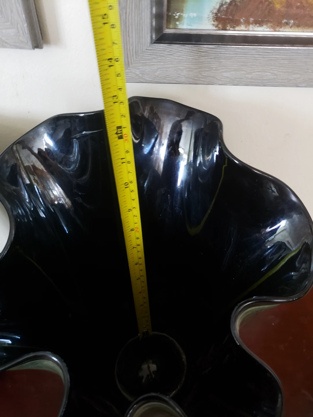 Two Art Glass Vases - Teal and Green - photo 4