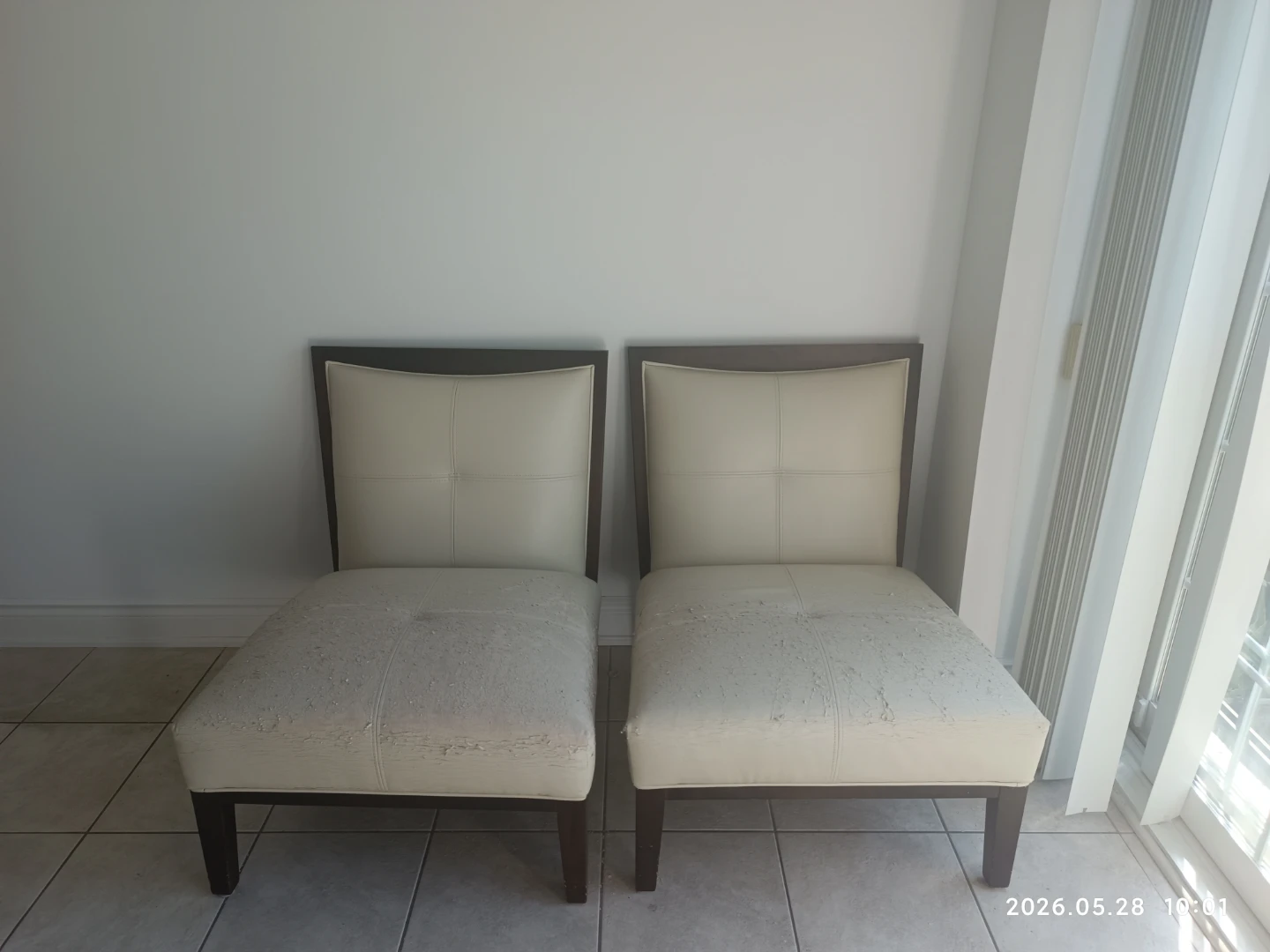 Cream Accent Chairs - Set of 2