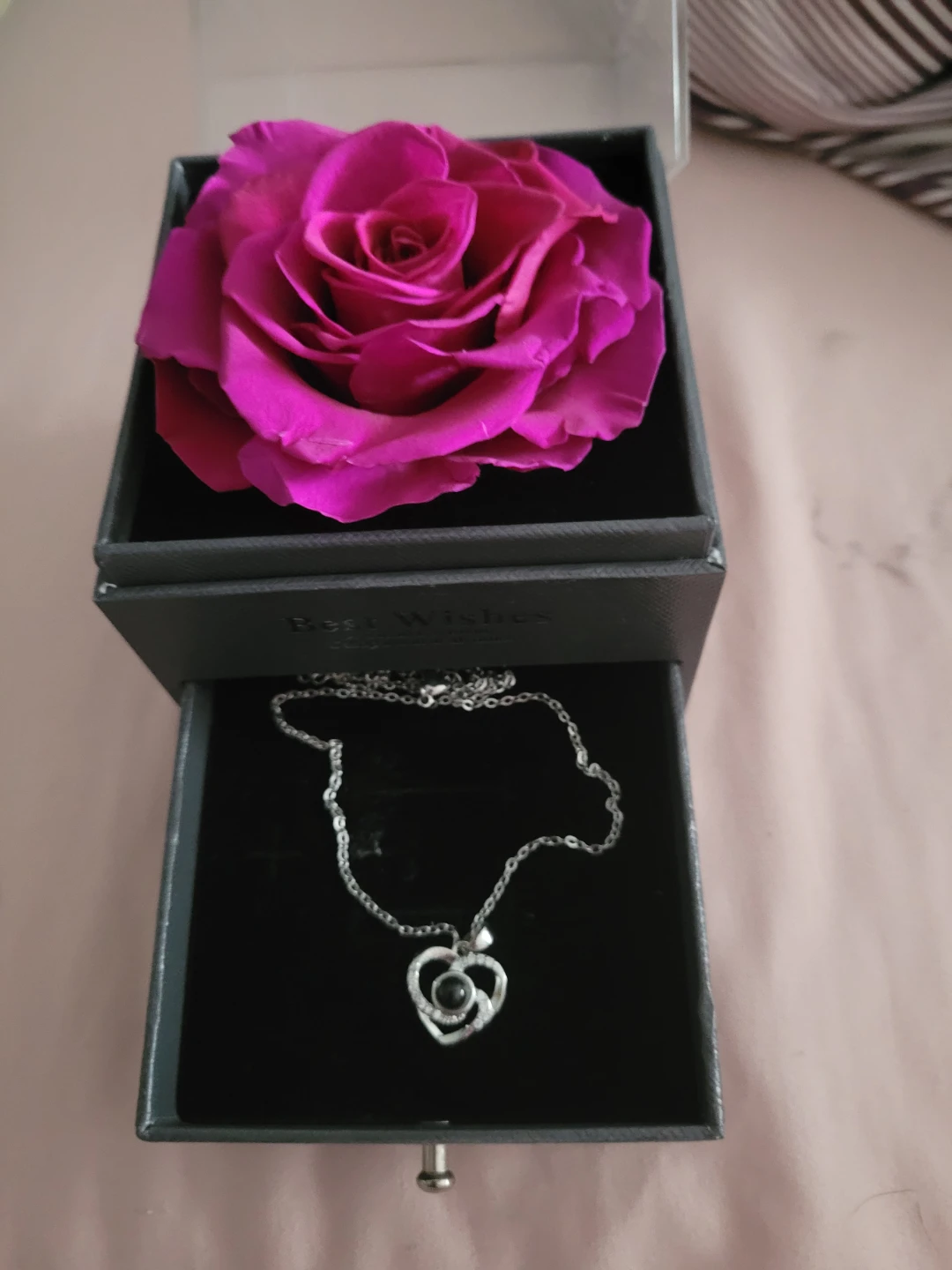 Preserved Rose Necklace Set