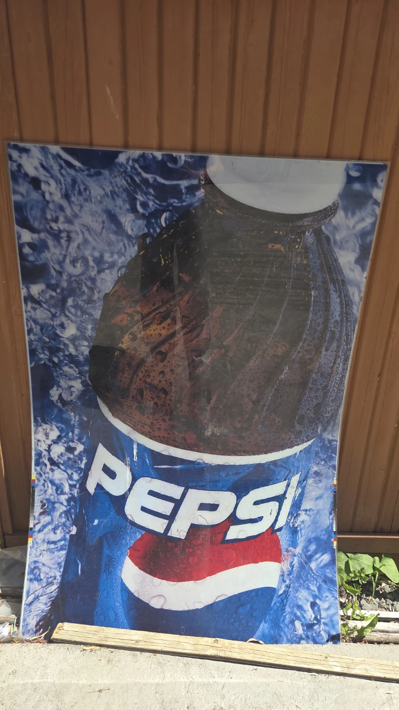 Pepsi Bottle Advertising Sign