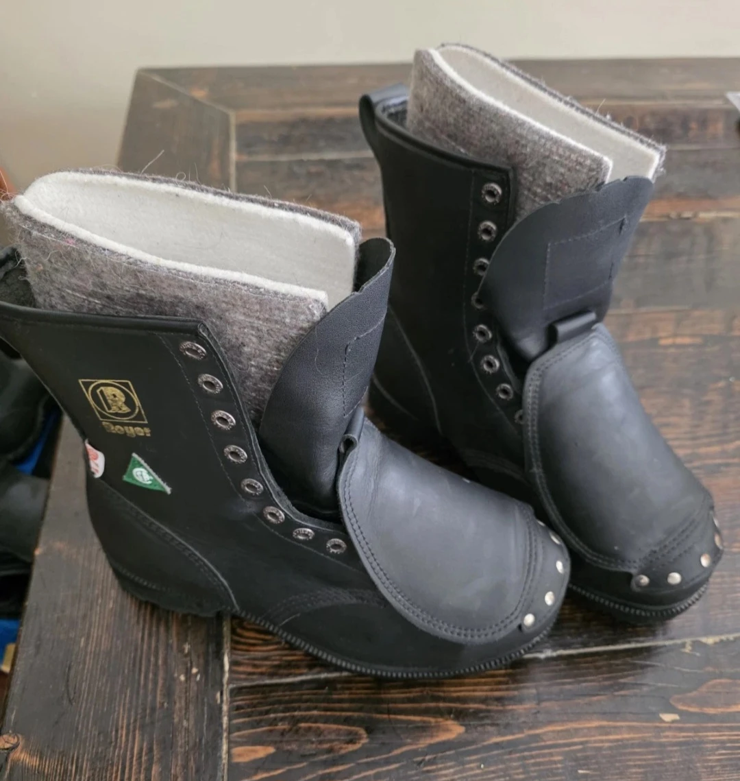 Royer Black Leather Insulated Work Boots Womens 8 - photo 2