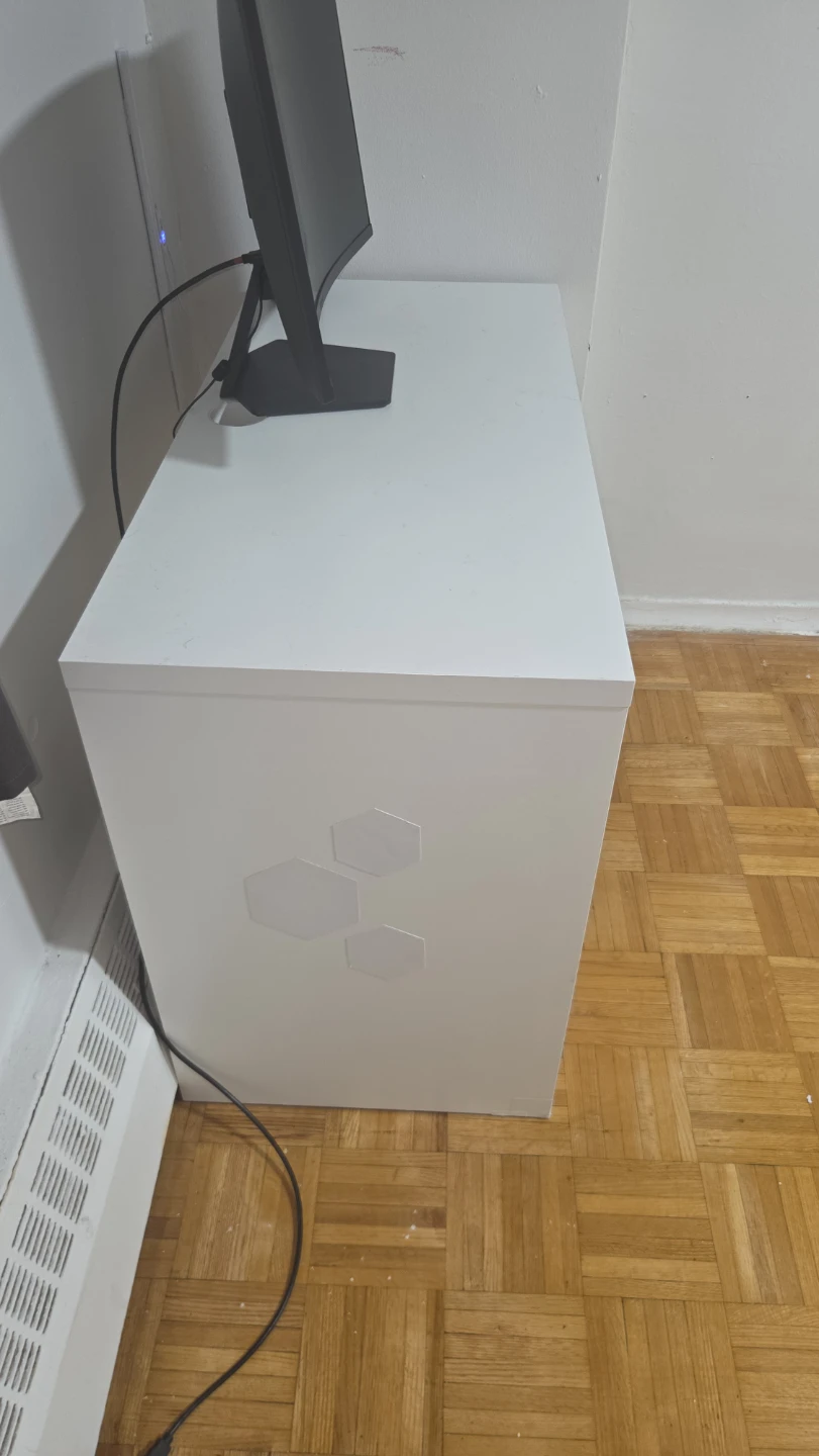 Ikea White Desk with Drawer - photo 3