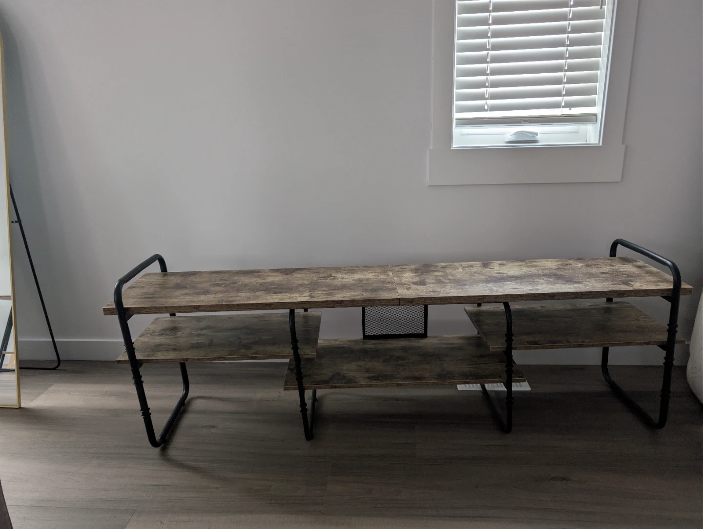 Industrial Style 3-Tier TV Stand / Entertainment Console