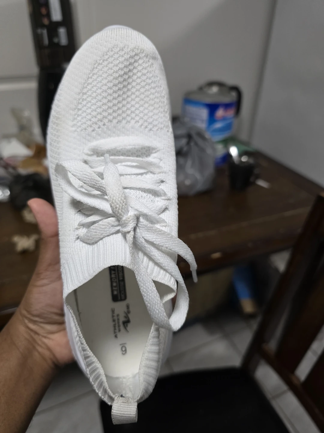 Athletic Works White Memory Foam Sneakers - photo 3