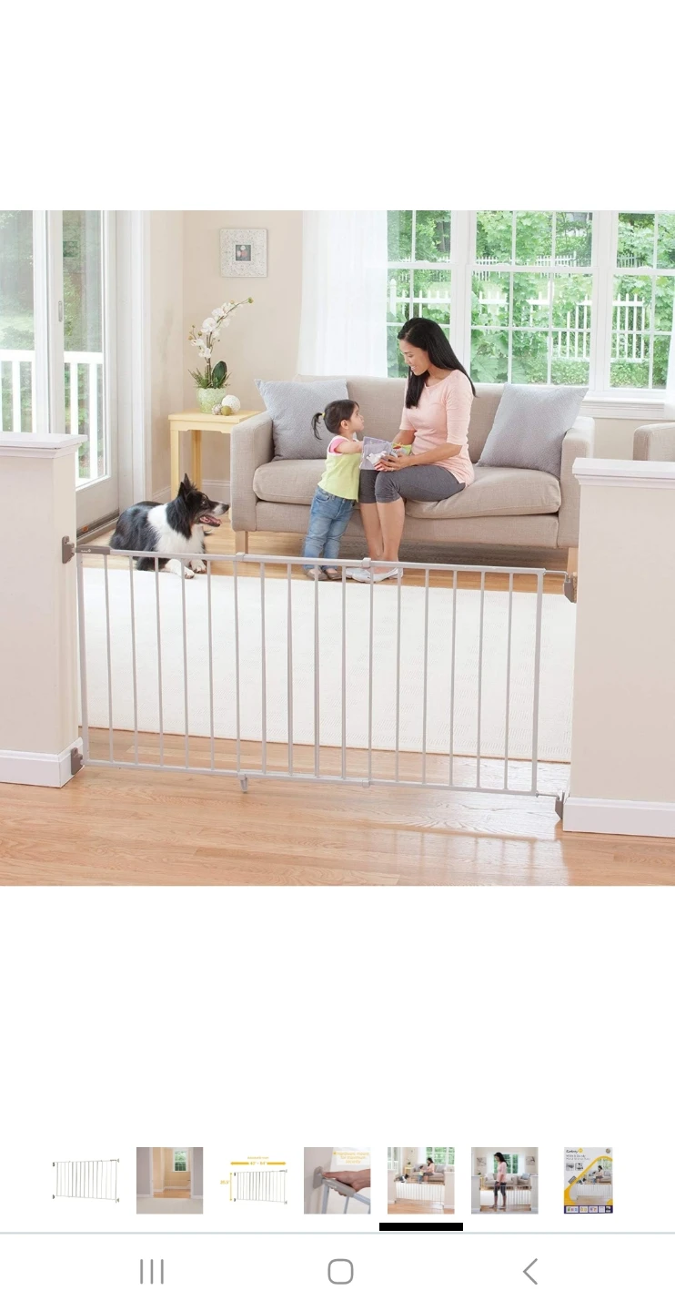 Safety 1st Wide & Sturdy Metal Sliding Gate - photo 3