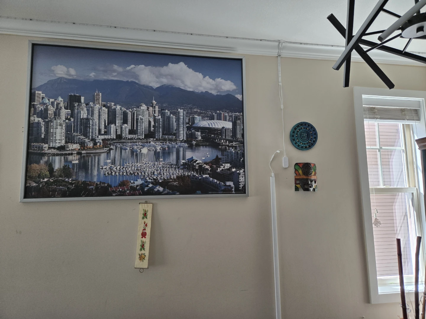 Large Framed Vancouver Skyline Print - photo 2