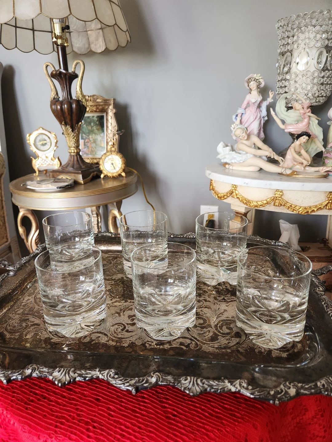 Set of 6 Clear Glass Tumblers