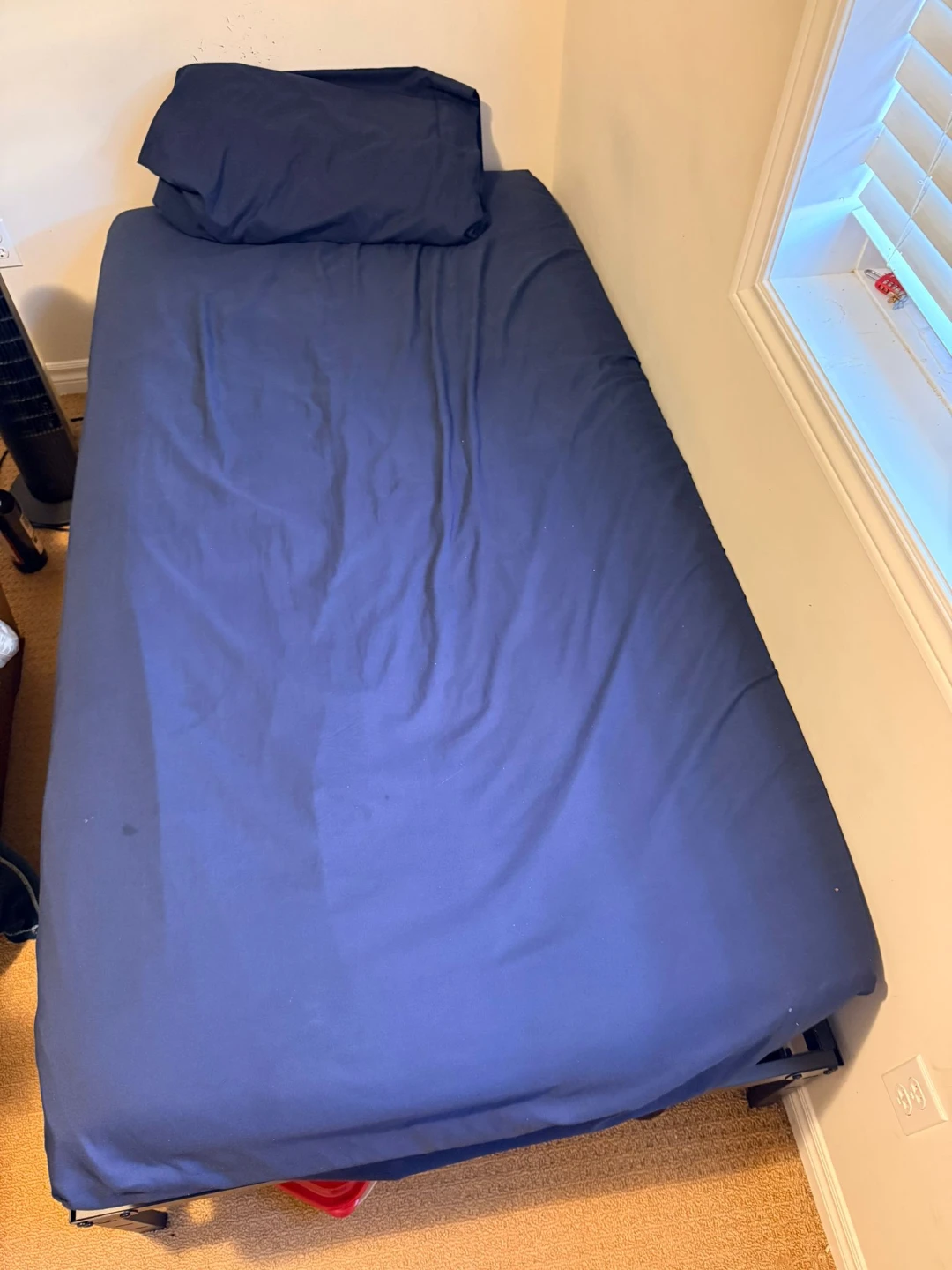 Navy Blue Single Bed Frame - photo 2