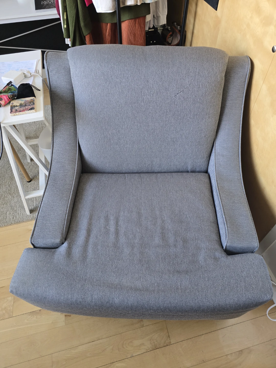 Grey Upholstered Accent Chair - photo 2