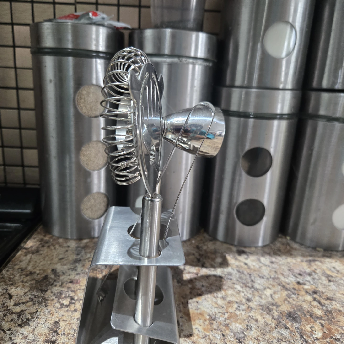 Stainless Steel Bar Tool Set with Stand - photo 2