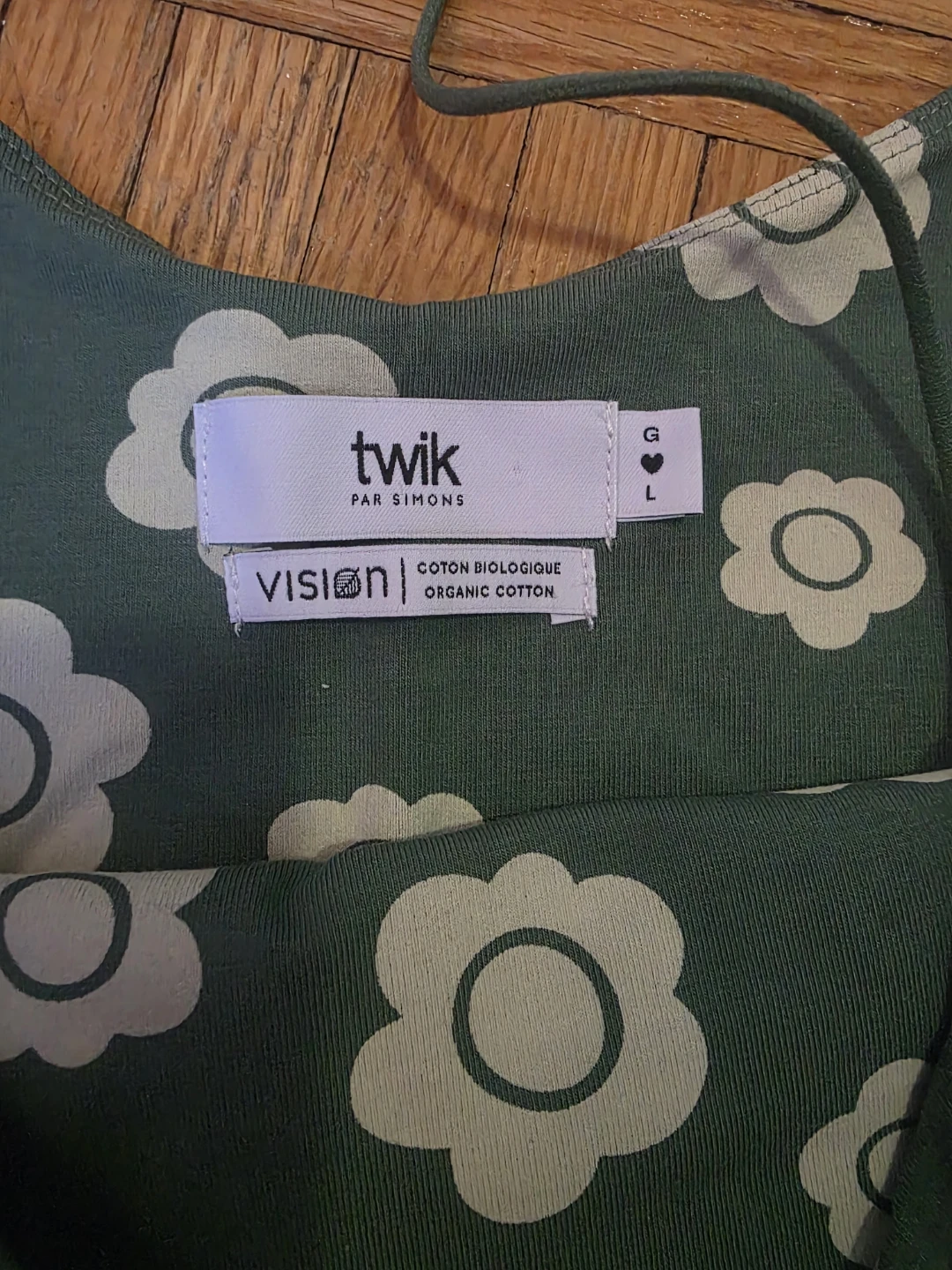 Twik Par Simons "Vision" Organic Cotton Cami - Size L - photo 2