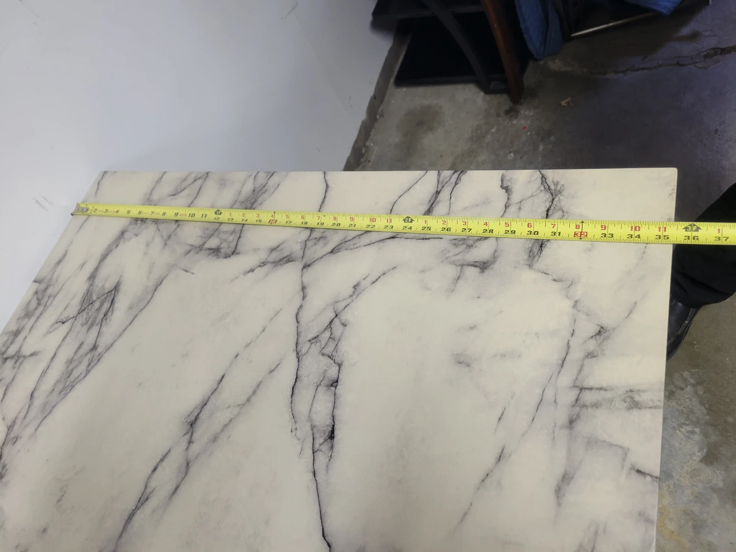 Marble Top Coffee Table with Chrome Legs - photo 3