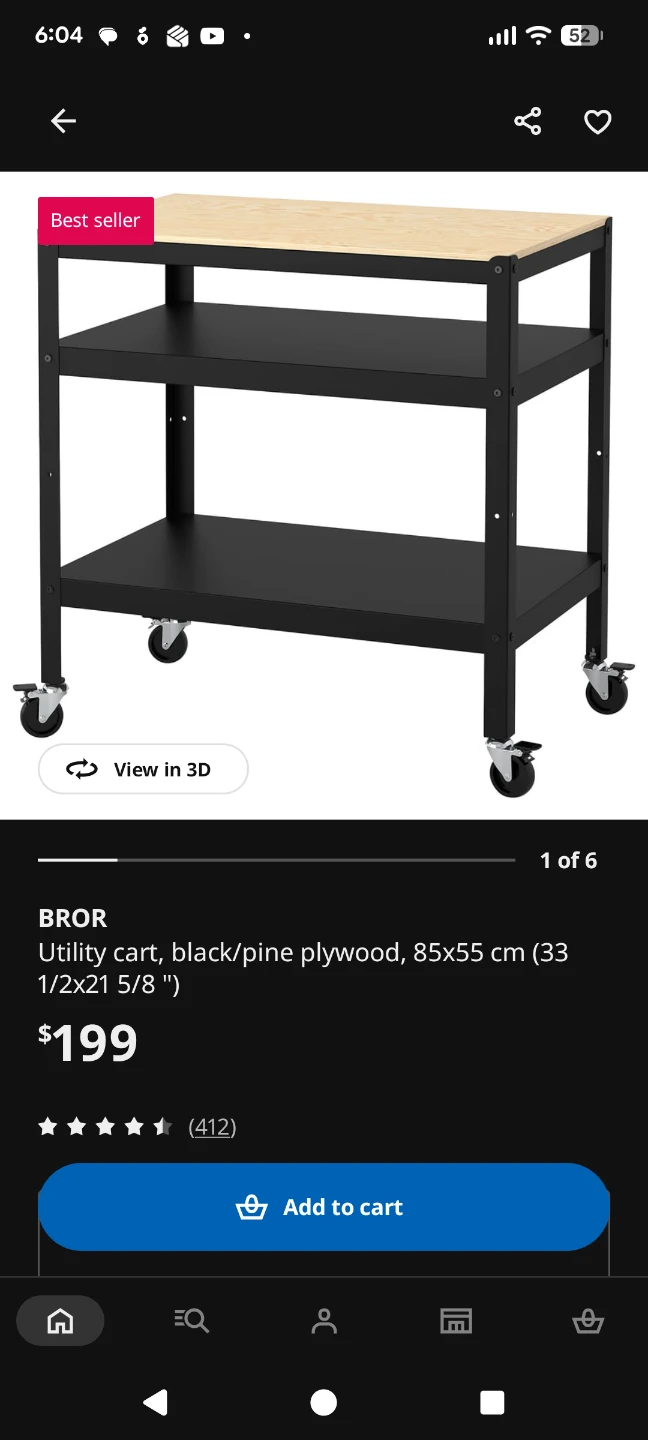 Ikea Bror Storage Cart - photo 3