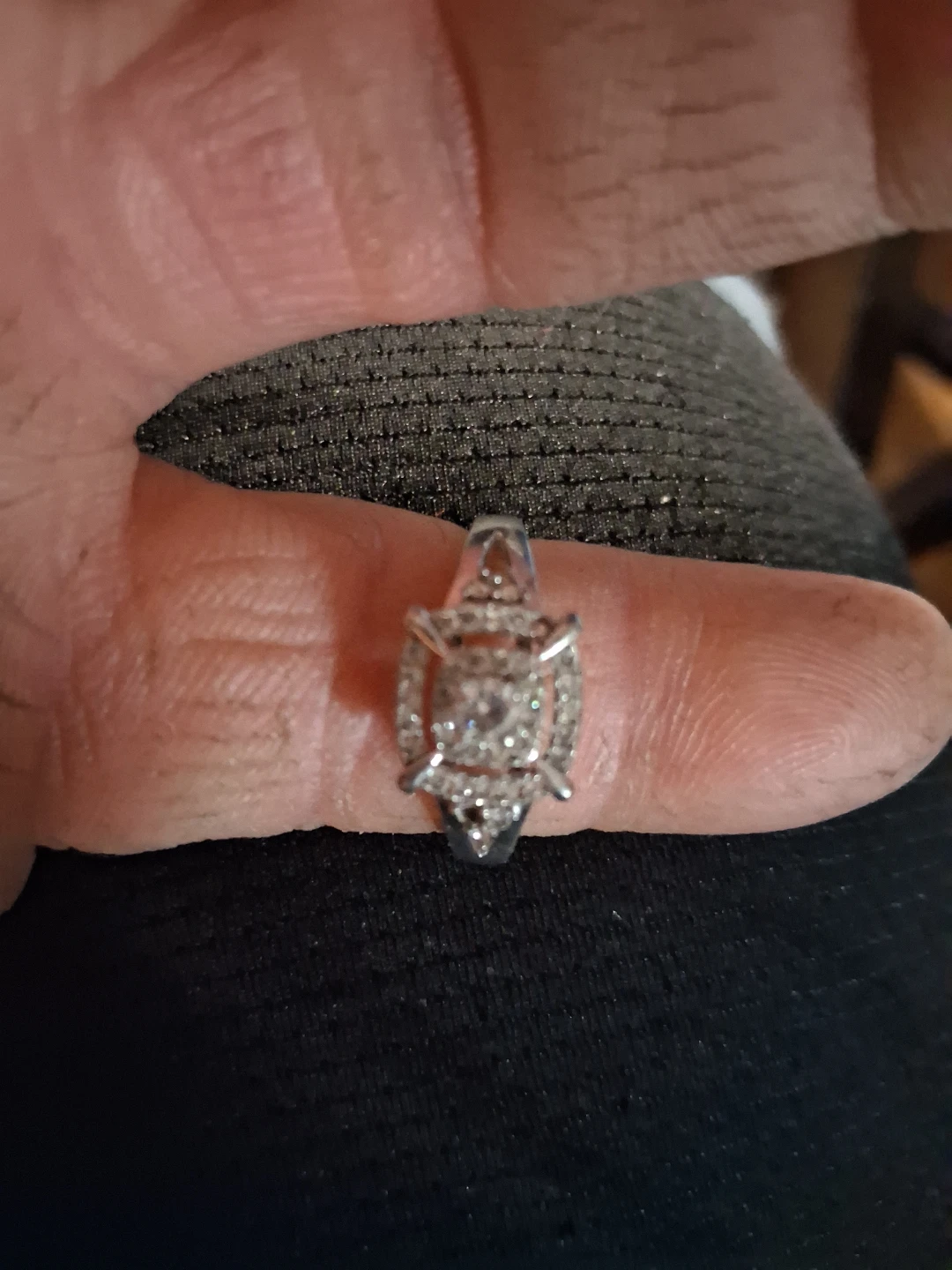 Rhinestone Engagement Ring - photo 2