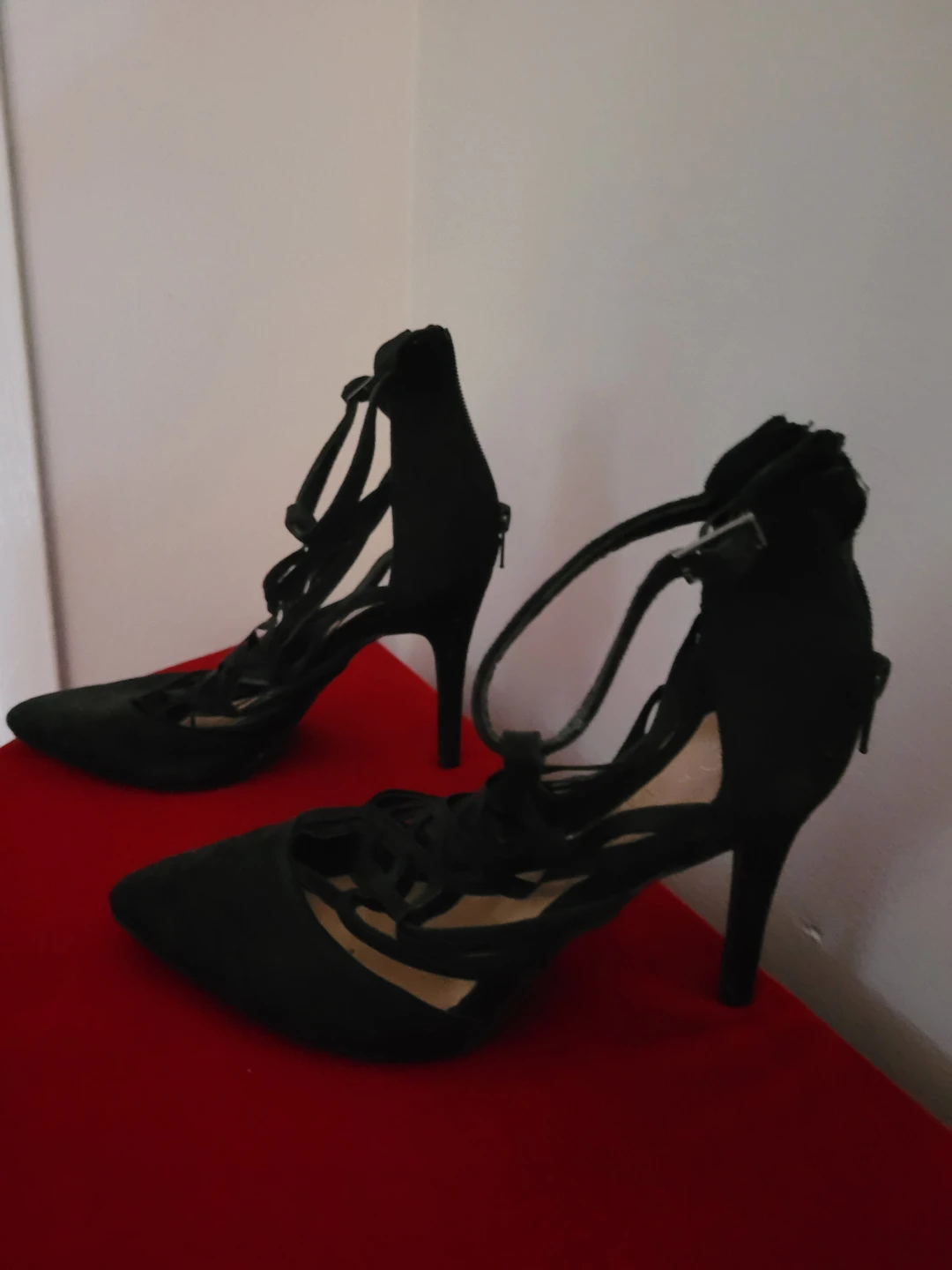 Black Strappy Heels
