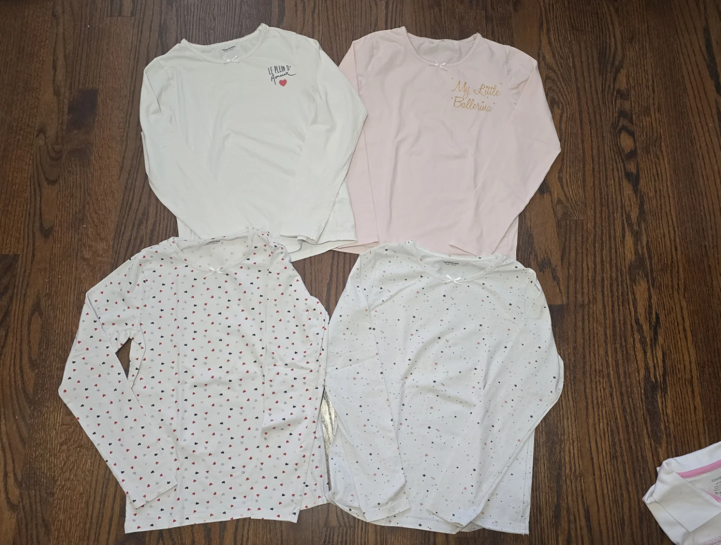Vertbaudet girls Long Sleeve Tops - 4 Pack 12y