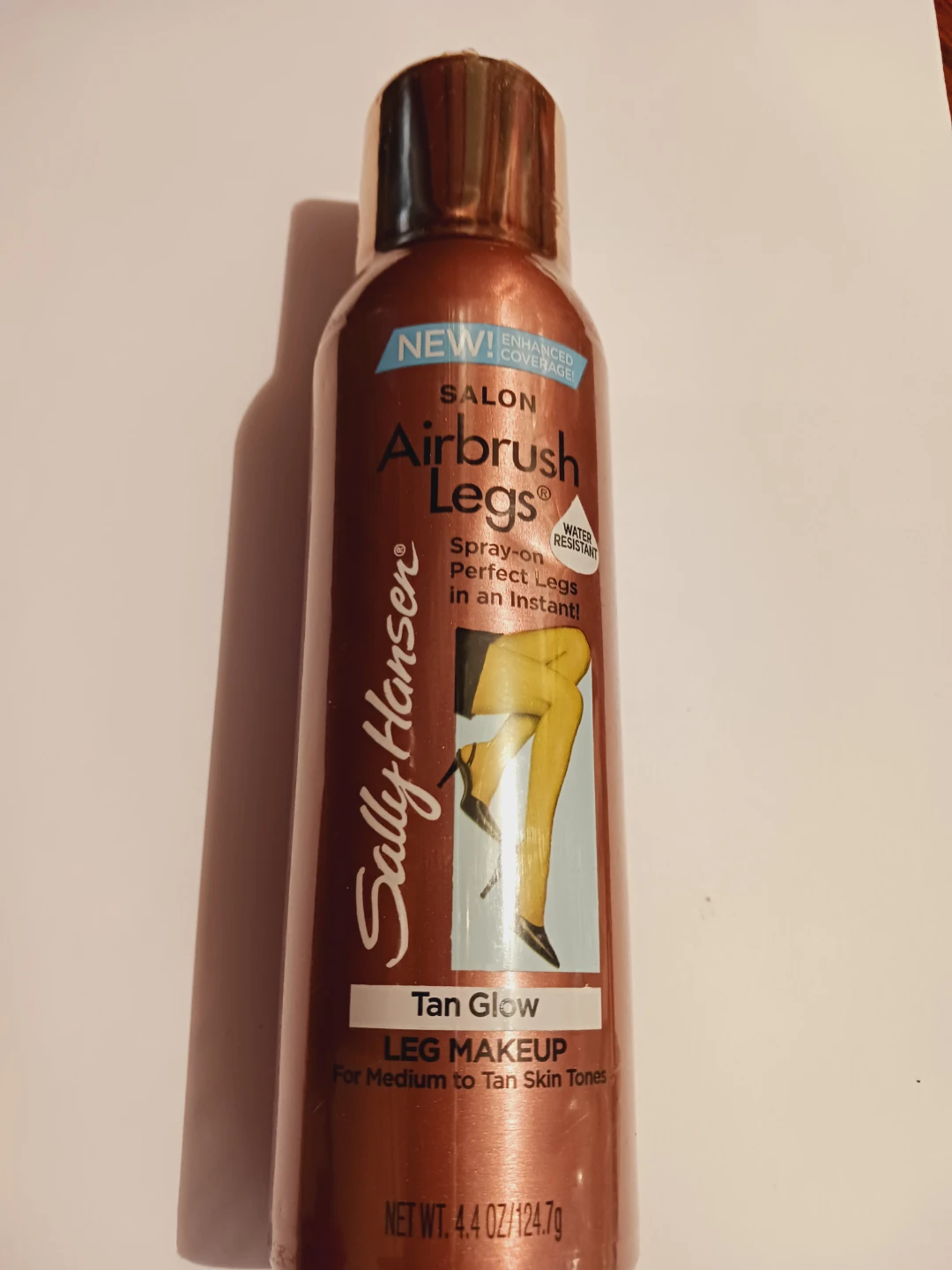 New !! Sally Hansen Airbrush Legs Tan Glow Leg Makeup Spray - photo 2
