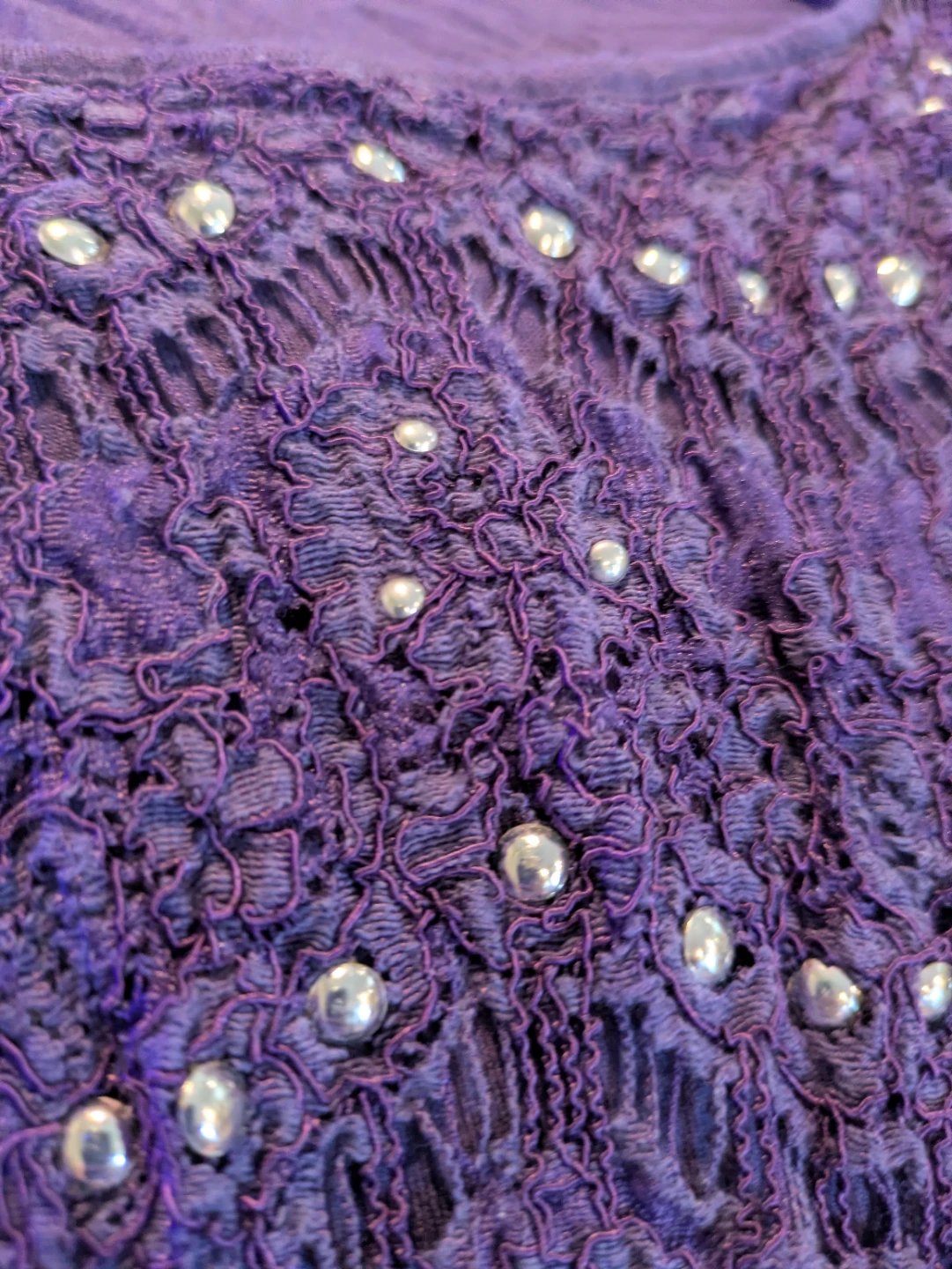 Purple Embellished Tank Top - photo 3