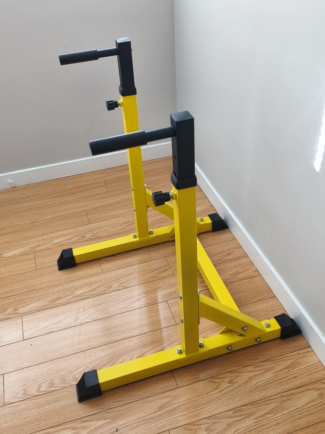 Soozier Yellow Parallel Bars for Home Gym - photo 3