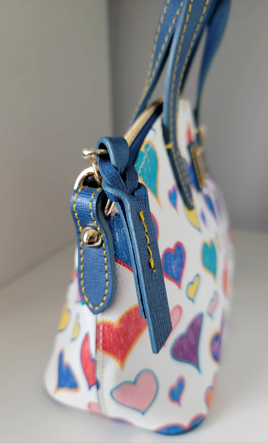 Dooney & Bourke White Hearts Satchel Bag - photo 5