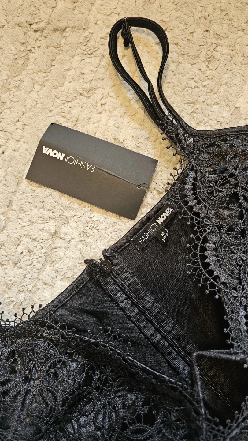 Fashion Nova Black Lace Bodysuit - photo 5