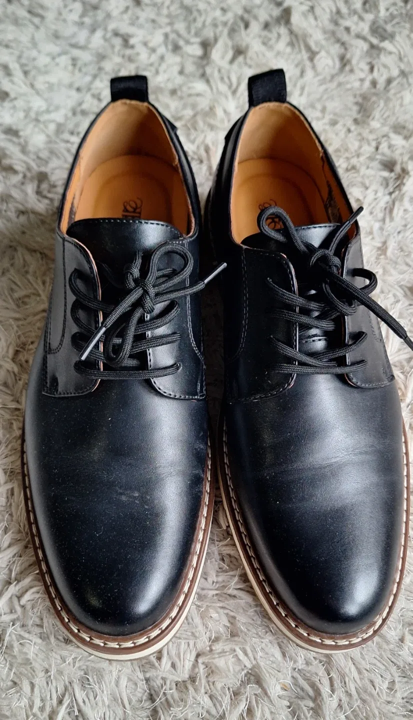 CLOWSE Men's Black Dress Shoes Size 10.5