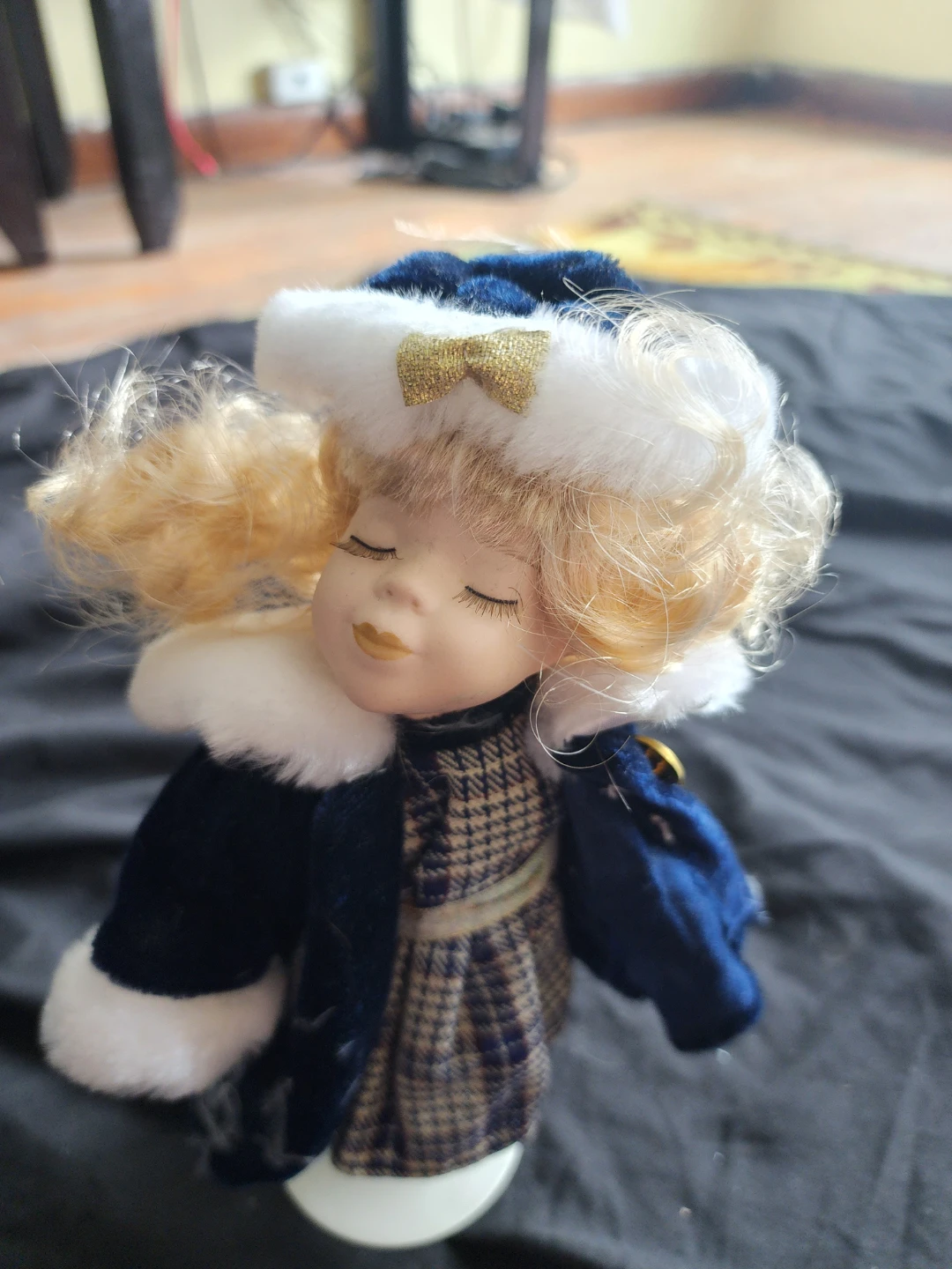 Porcelain Doll in Winter Outfit - photo 3