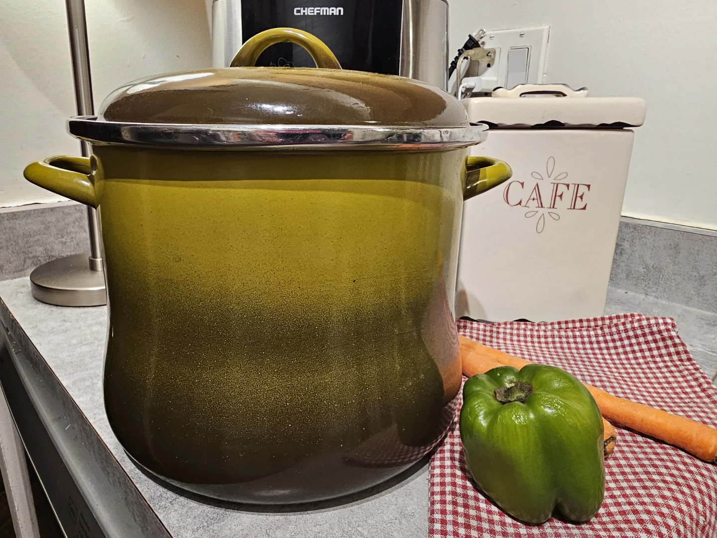 Large Enamel Stock Pot