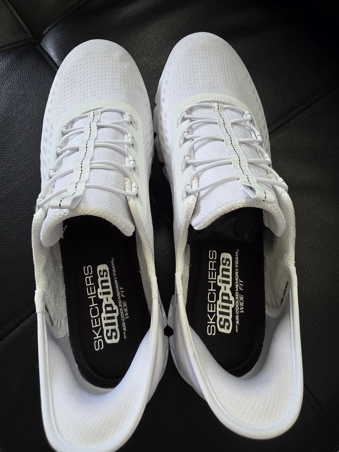 Skechers Slip-Ins Glide-Step White Shoes - Men's Size 12 - photo 2