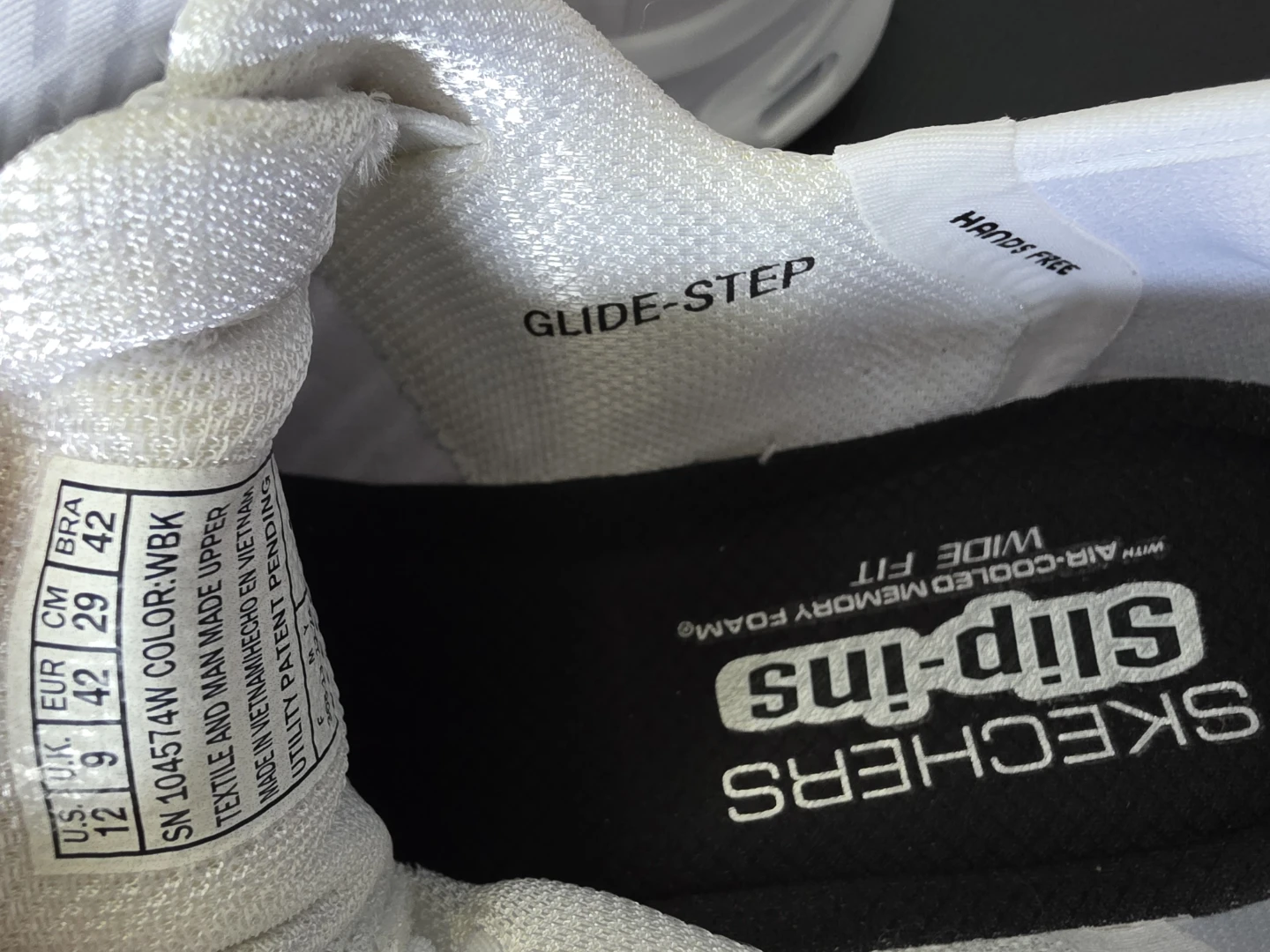 Skechers Slip-Ins Glide-Step White Shoes - Men's Size 12 - photo 3