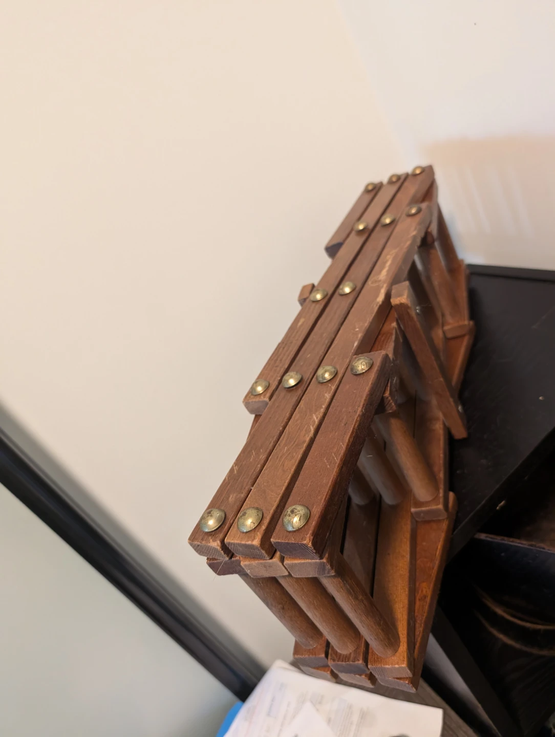Wooden Folding Wine Rack (holds 8 bottles) - photo 3