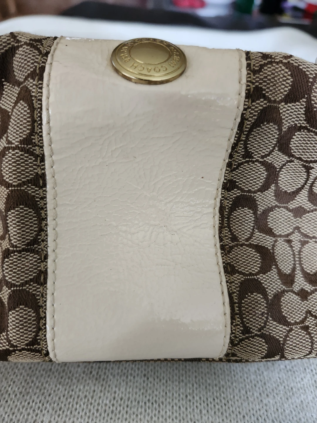 Coach Signature Monogram Canvas & Leather purse bag - photo 5