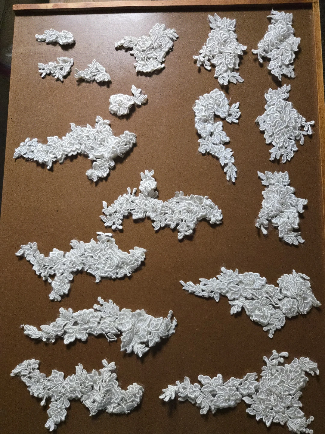 White Lace Appliques for Crafts and Sewing