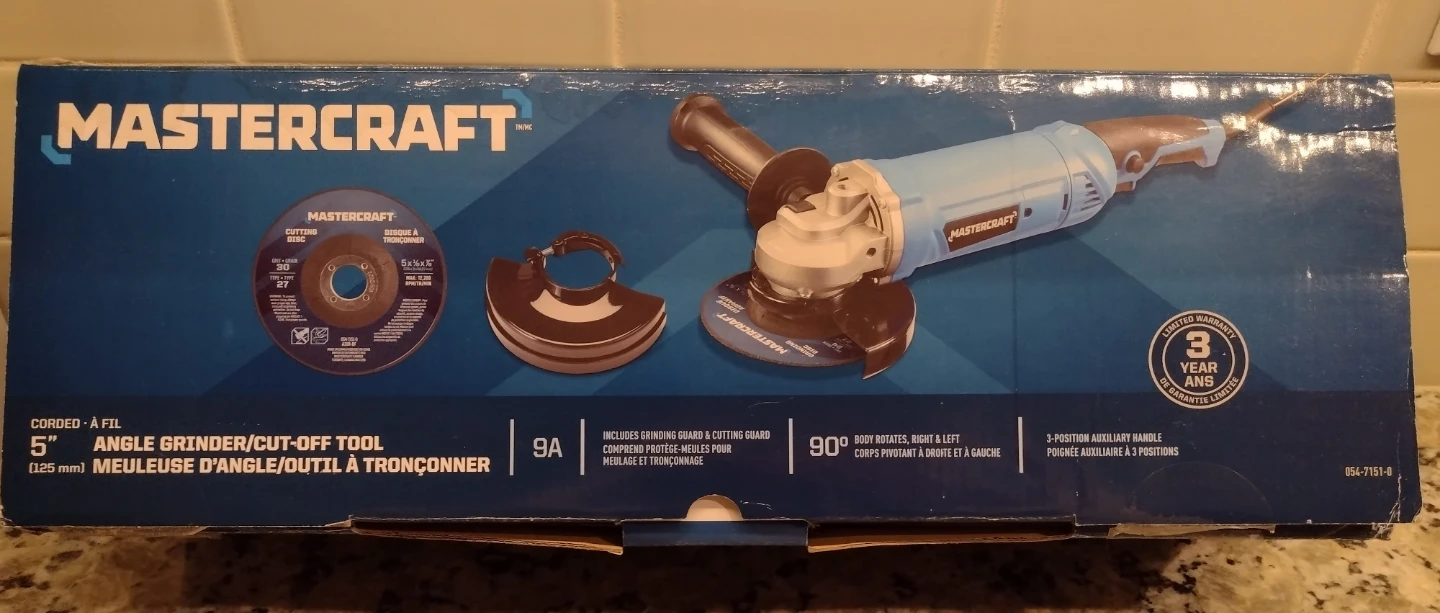 Mastercraft 5" Angle Grinder/Cut-off Tool