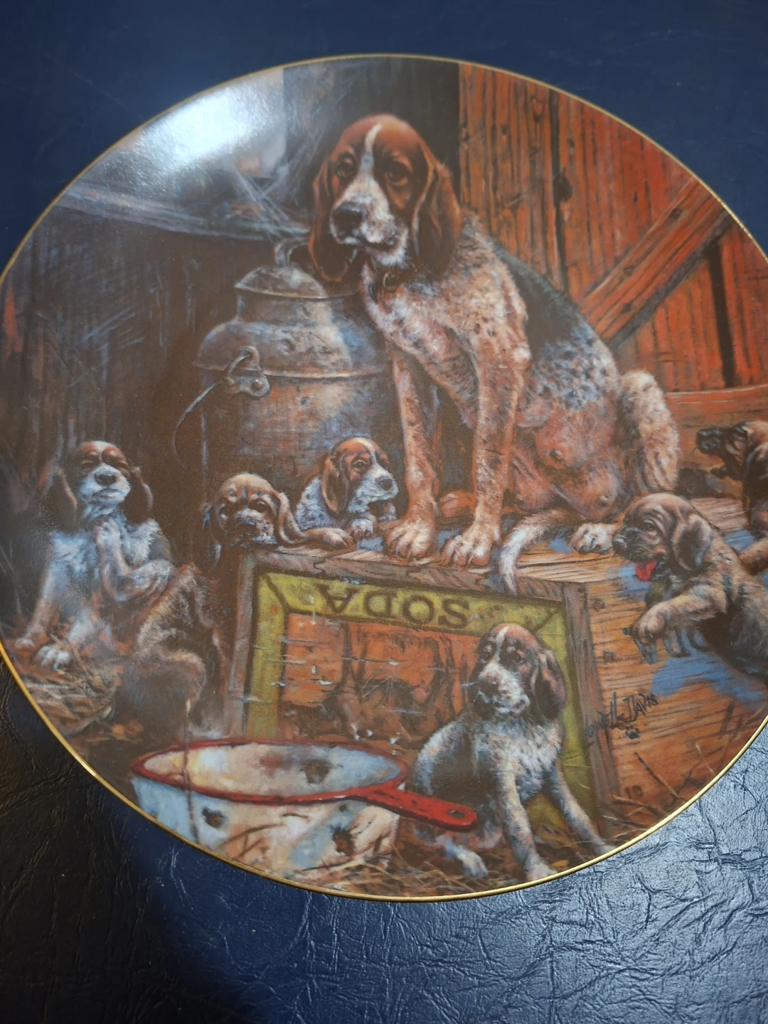 Schmid Lowell Davis "Plum Tucked Out" Limited Edition Plate